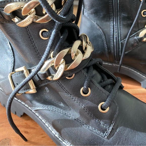 New Carvela Salute Chain Moto Boots - Picture 7 of 9